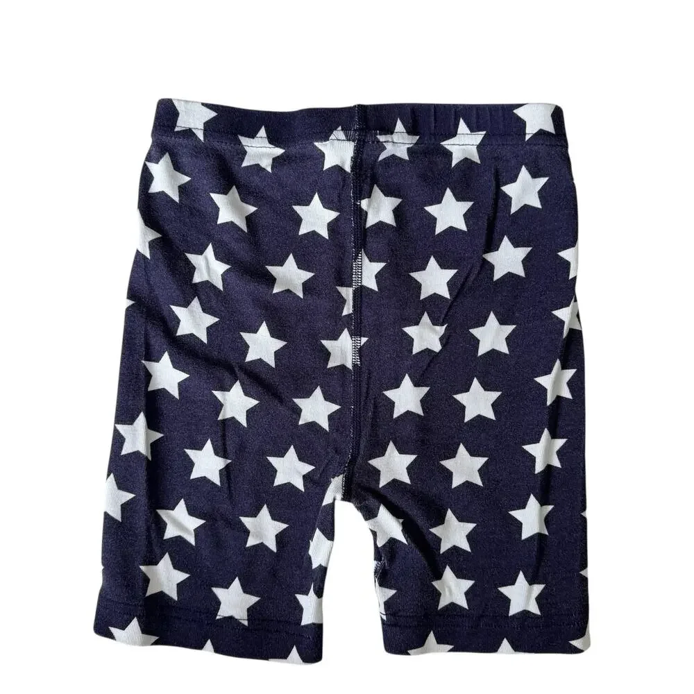 HANNA ANDERSSON American Flag Short John Pajama Set Size 10 140 Kid Cotton USA - Picture 5 of 6